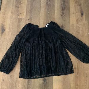 Lauren Conrad Black Lace blouse